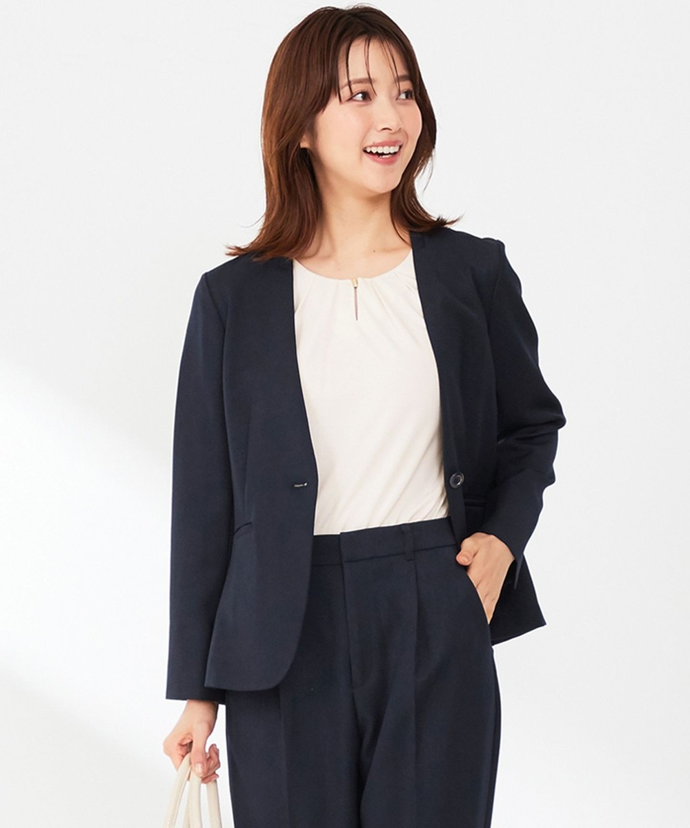 【オンワード】 ANY SIS>ジャケット/アウター 【セットアップ可】イージーケアライト ジャケット ネイビー 1 レディース 【オンワード】 ANY SIS>ジャケット/アウター 【セットアップ可】イージーケアライト ジャケット ネイビー 1 レディース