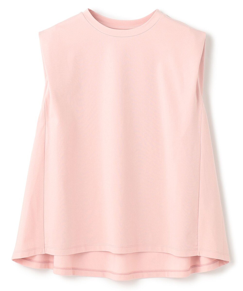 【オンワード】 UNFILO L（大きいサイズ）>トップス 【透けにくい/ストレッチ】LAYERED FRONT ノースリーブ ピンク XL レディース