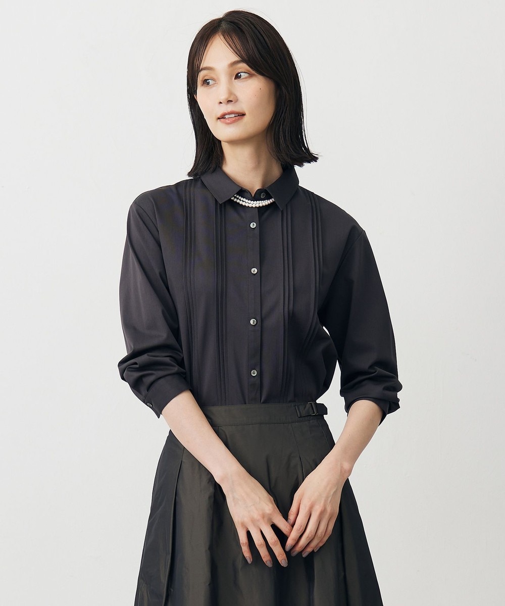 【オンワード】 J.PRESS LADIES S(小さいサイズ)>トップス コンパクトトリコット シャツライク カットソー ダークブラウン S レディース 【オンワード】 J.PRESS LADIES S(小さいサイズ)>トップス コンパクトトリコット シャツライク カットソー ダークブラウン S レディース