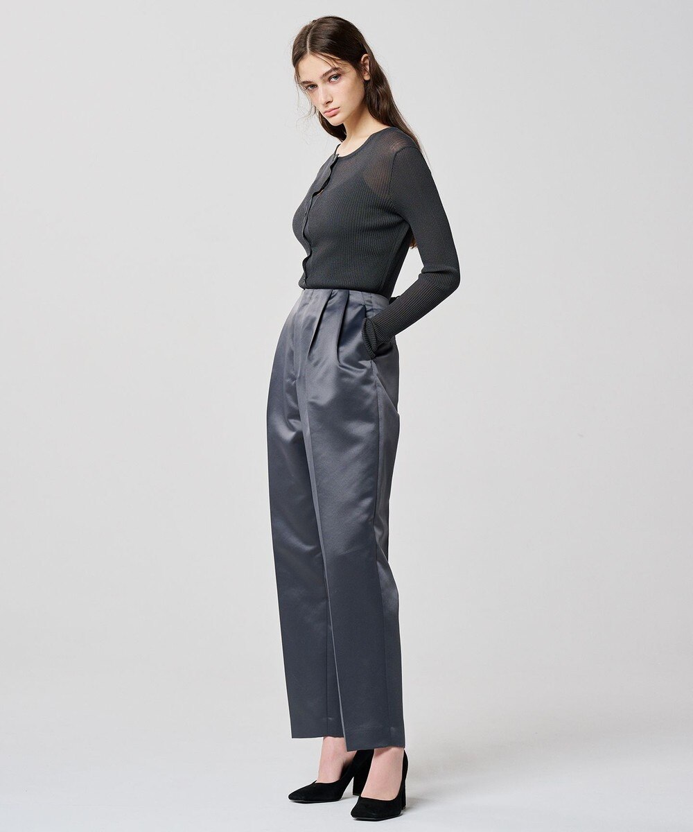 【オンワード】 uncrave>パンツ ラスターサテン パンツ(uncrave WHITE) スレート 1 レディース 【オンワード】 uncrave>パンツ ラスターサテン パンツ(uncrave WHITE) スレート 1 レディース