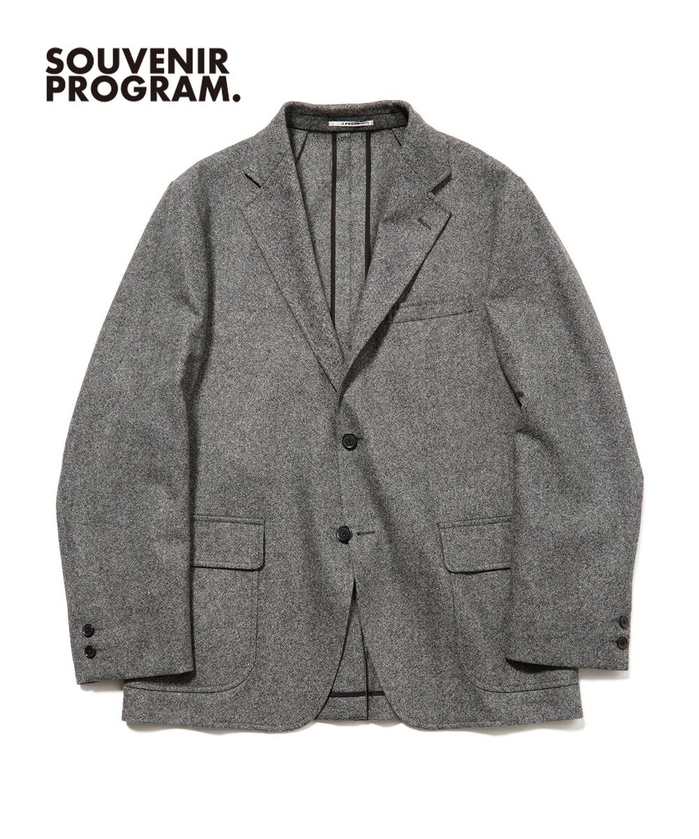 【オンワード】 J.PRESS MEN>ジャケット/アウター 【J.PRESS ORIGINALS】【UNISEX】Light Homespun 3B Jacket / Baggy-Fit ライトグレー 38 メンズ