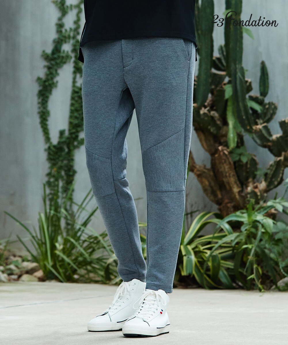 【オンワード】 23区GOLF>パンツ 【MEN】【23Fondation/WEB & 一部店舗限定】【ストレッチ】エアダンボール JERSEYパンツ ネイビー M メンズ 【送料無料】