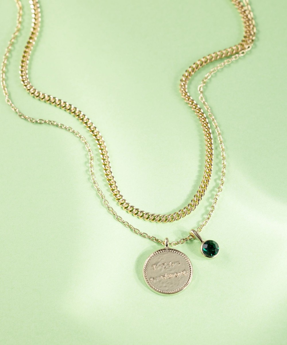 【オンワード】 23区>アクセサリー カラーストーン コイン ネックレス エメラルドカラー(5月) F レディース 【オンワード】 23区>アクセサリー カラーストーン コイン ネックレス エメラルドカラー(5月) F レディース