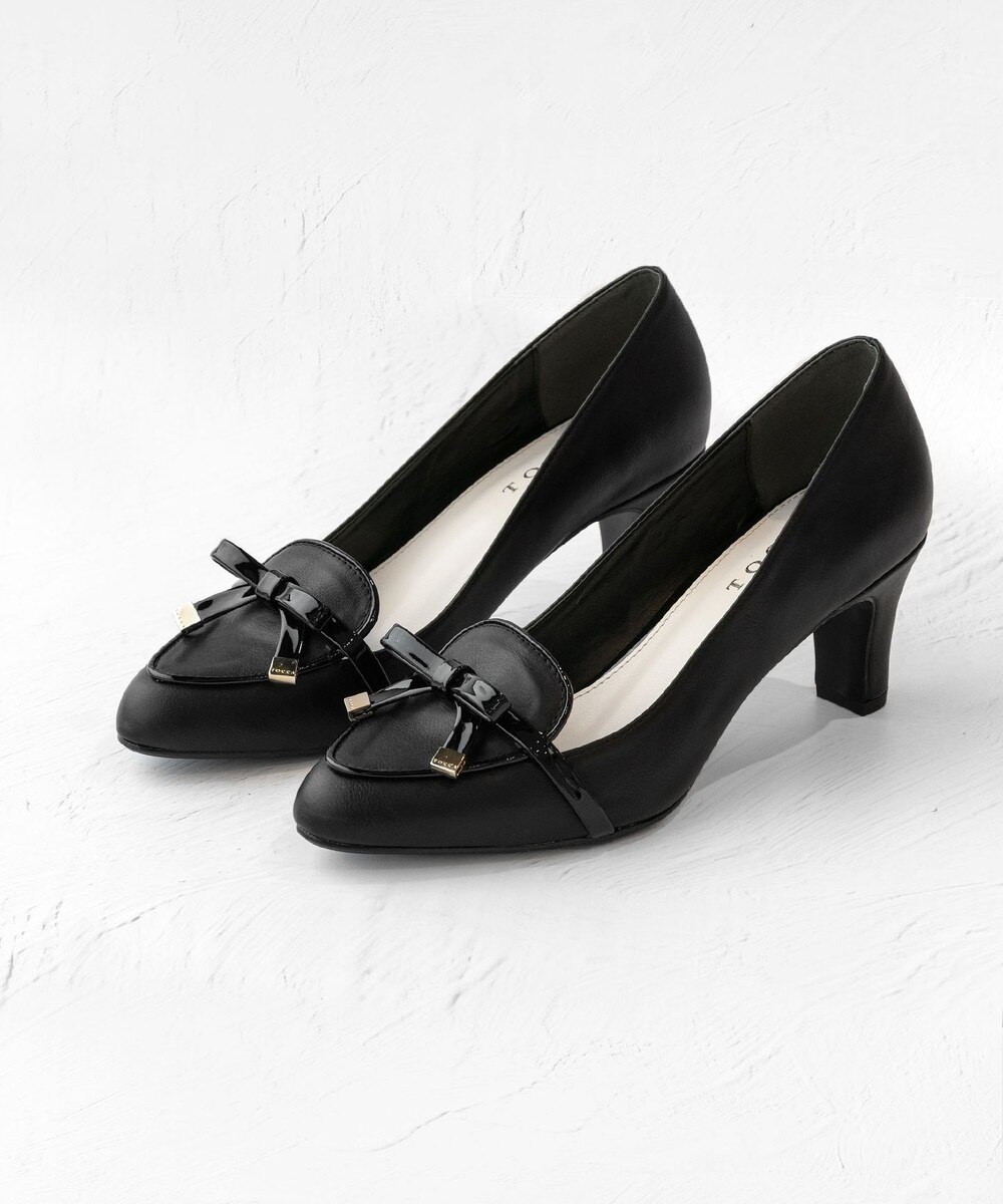 【オンワード】 TOCCA>シューズ RIBBON LOAFER PUMPS ローファーパンプス ベージュ 35 レディース 【送料無料】