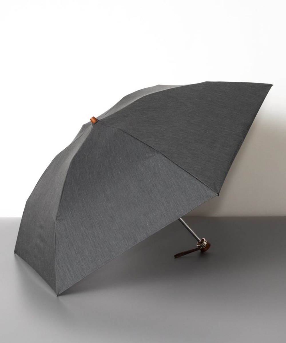 AURORA>ファッション雑貨 WEB限定 オーロラ 晴雨兼用 クイックオープンタイプ 折りたたみ傘（無地）日傘 チャコールグレー FREE レディース 【送料無料】