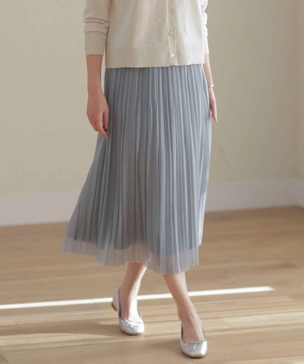 【オンワード】 J.PRESS LADIES S(小さいサイズ)>スカート 【洗える】オーガンジートリコット プリーツ スカート スモーキーサックス P7 レディース 【オンワード】 J.PRESS LADIES S(小さいサイズ)>スカート 【洗える】オーガンジートリコット プリーツ スカート スモーキーサックス P7 レディース