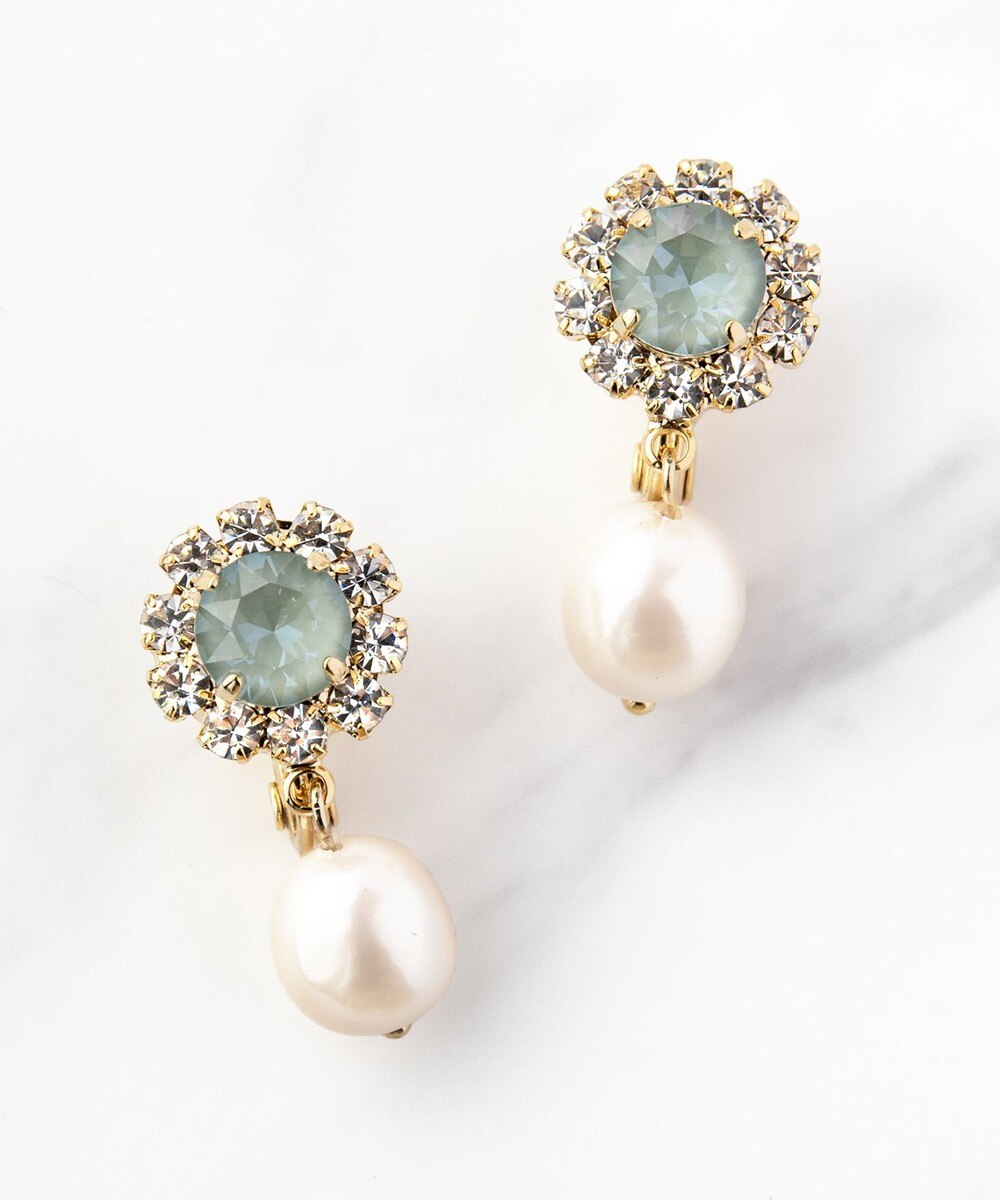 【オンワード】 TOCCA>アクセサリー BIJOUX PEARL EARRINGS イヤリング [新色]ミルキーアクア F レディース