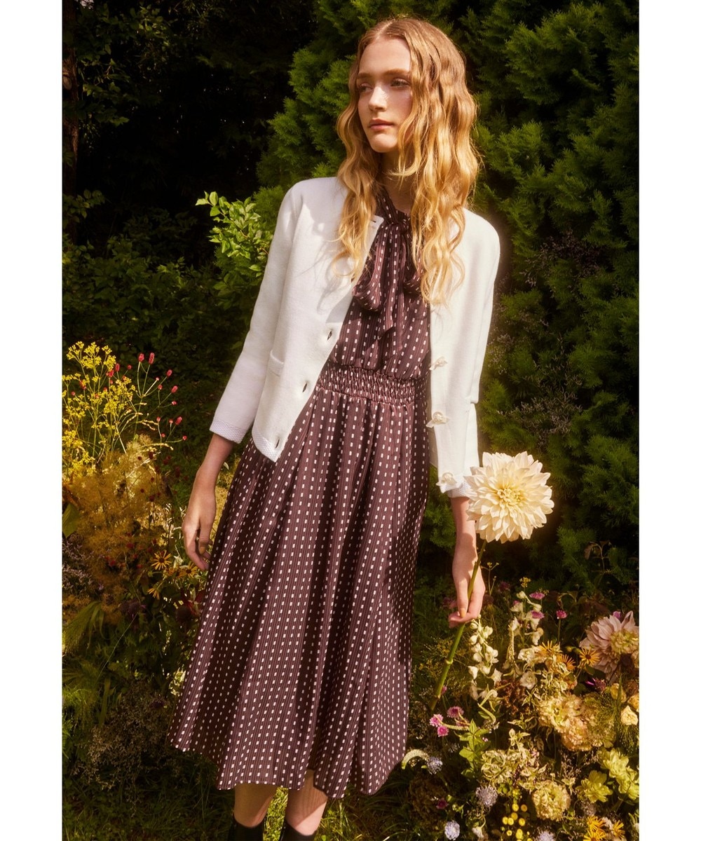 【オンワード】 TOCCA>ワンピース 【ヨンア×大人百花×TOCCAコラボ・00サイズあり・洗える】ALLURING BEAUTY ドレス ブラウン×ピンク 4 レディース 【オンワード】 TOCCA>ワンピース 【ヨンア×大人百花×TOCCAコラボ・00サイズあり・洗える】ALLURING BEAUTY ドレス ブラウン×ピンク 4 レディース