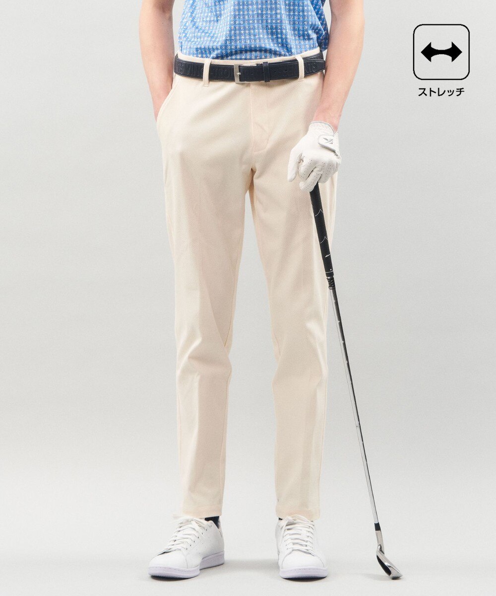 【オンワード】 23区GOLF>パンツ 【MEN】【ストレッチ】ハイパワーストレッチ ベーシックパンツ アイボリー 86 メンズ