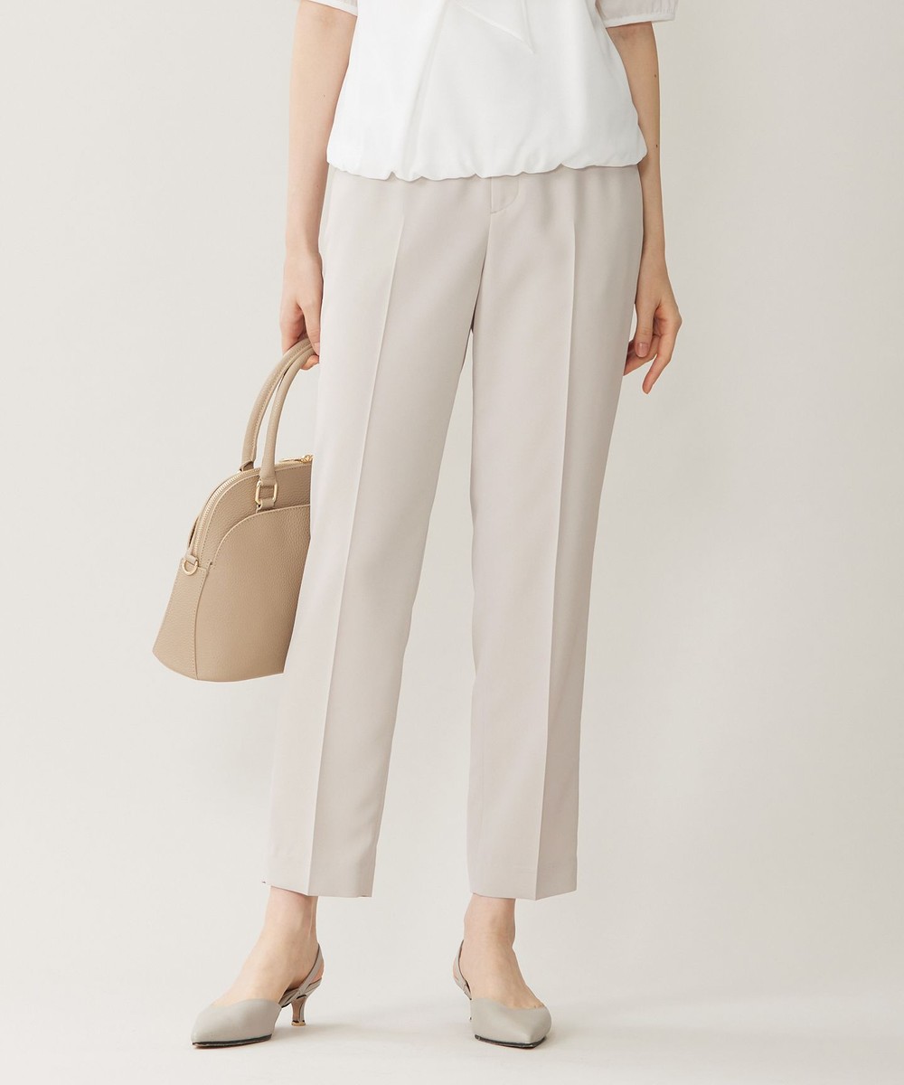 【オンワード】 自由区>パンツ 【セットアップ対応・UVカット・接触冷感・洗える】ライトストレッチテーパード パンツ ベージュ 38 レディース 【オンワード】 自由区>パンツ 【セットアップ対応・UVカット・接触冷感・洗える】ライトストレッチテーパード パンツ ベージュ 38 レディース