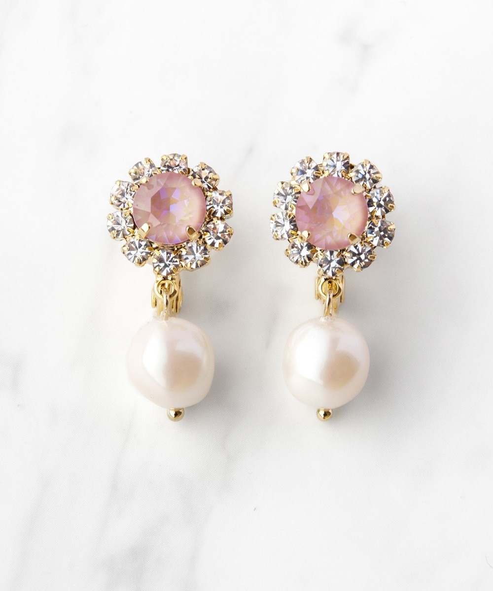 【オンワード】 TOCCA>アクセサリー BIJOUX PEARL EARRINGS イヤリング [新色]コーラル F レディース