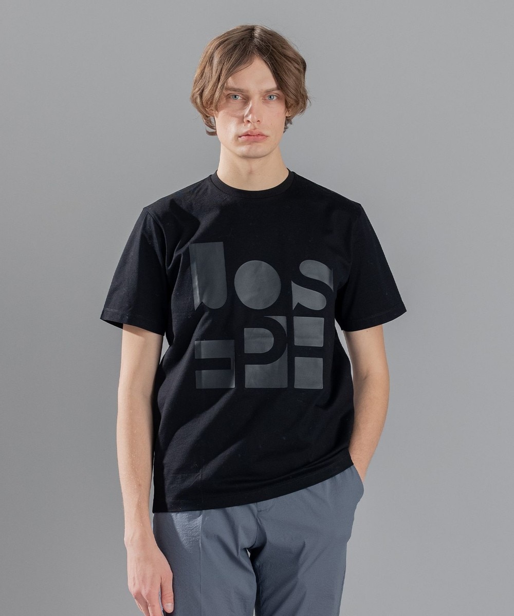 ＜オンワード＞JOSEPH MEN>トップス ダイアグラムプリント Tシャツ ブラック 46 メンズ 【送料無料】