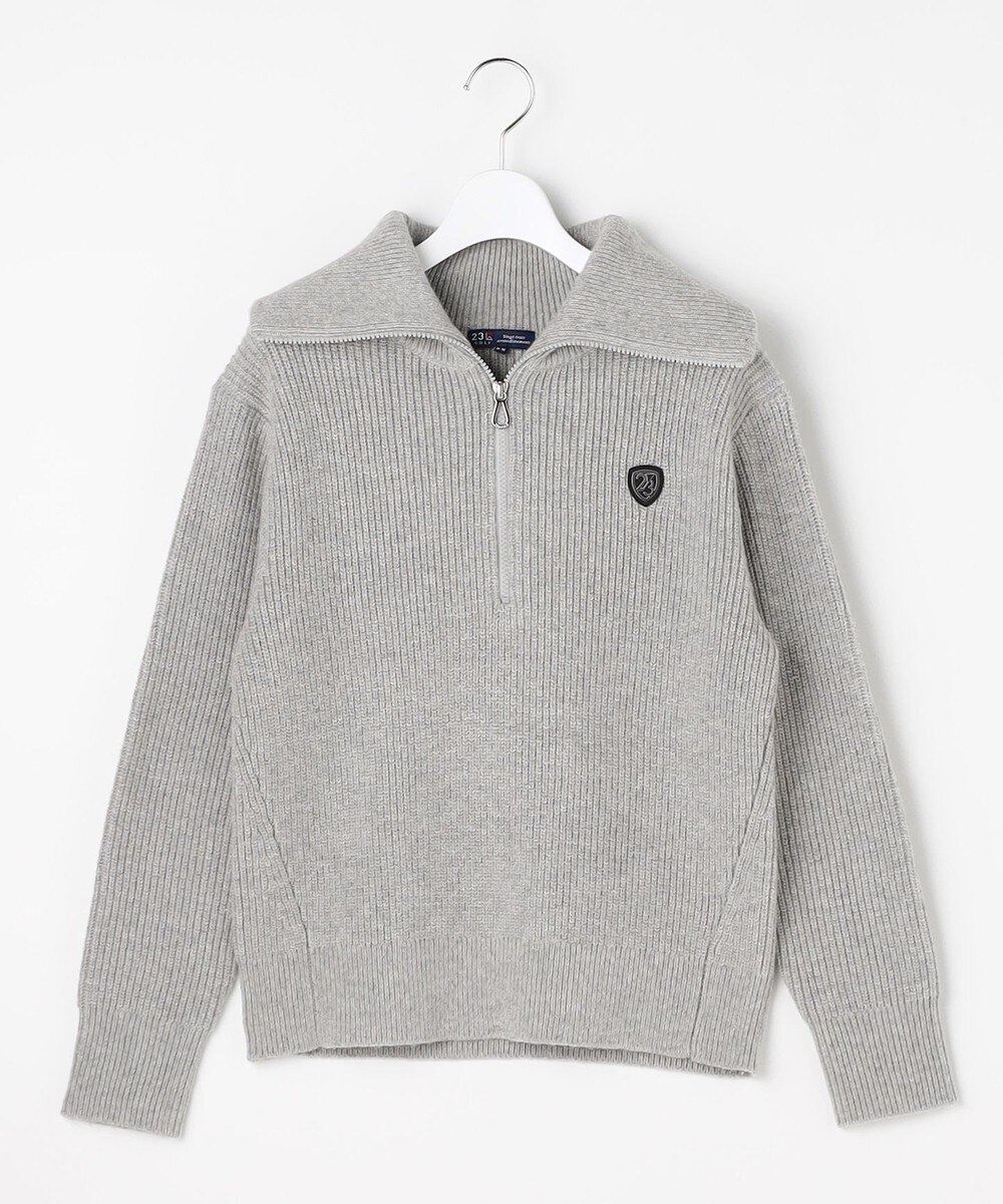 【オンワード】 23区GOLF>トップス 【WOMEN】ウイングカラーニット ライトグレー SM レディース