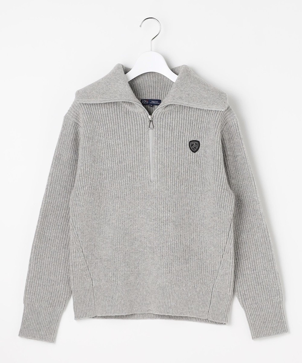 【オンワード】 23区GOLF>トップス 【WOMEN】ウイングカラーニット ライトグレー SM レディース 【オンワード】 23区GOLF>トップス 【WOMEN】ウイングカラーニット ライトグレー SM レディース