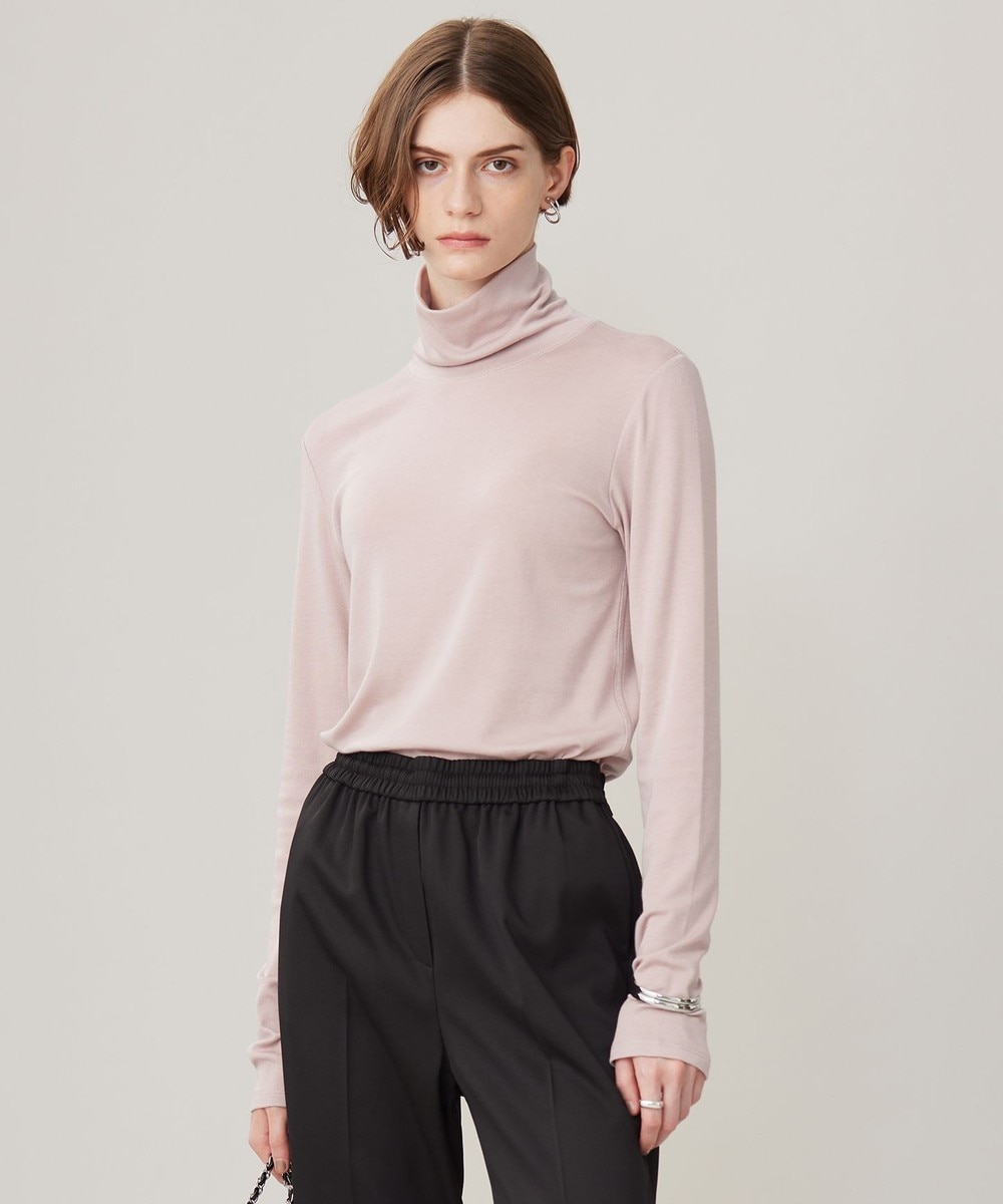 【オンワード】 ICB>トップス 【洗える】リヨセルカシミヤスムース ハイネックカットソー ヘイズピンク S レディース 【オンワード】 ICB>トップス 【洗える】リヨセルカシミヤスムース ハイネックカットソー ヘイズピンク S レディース