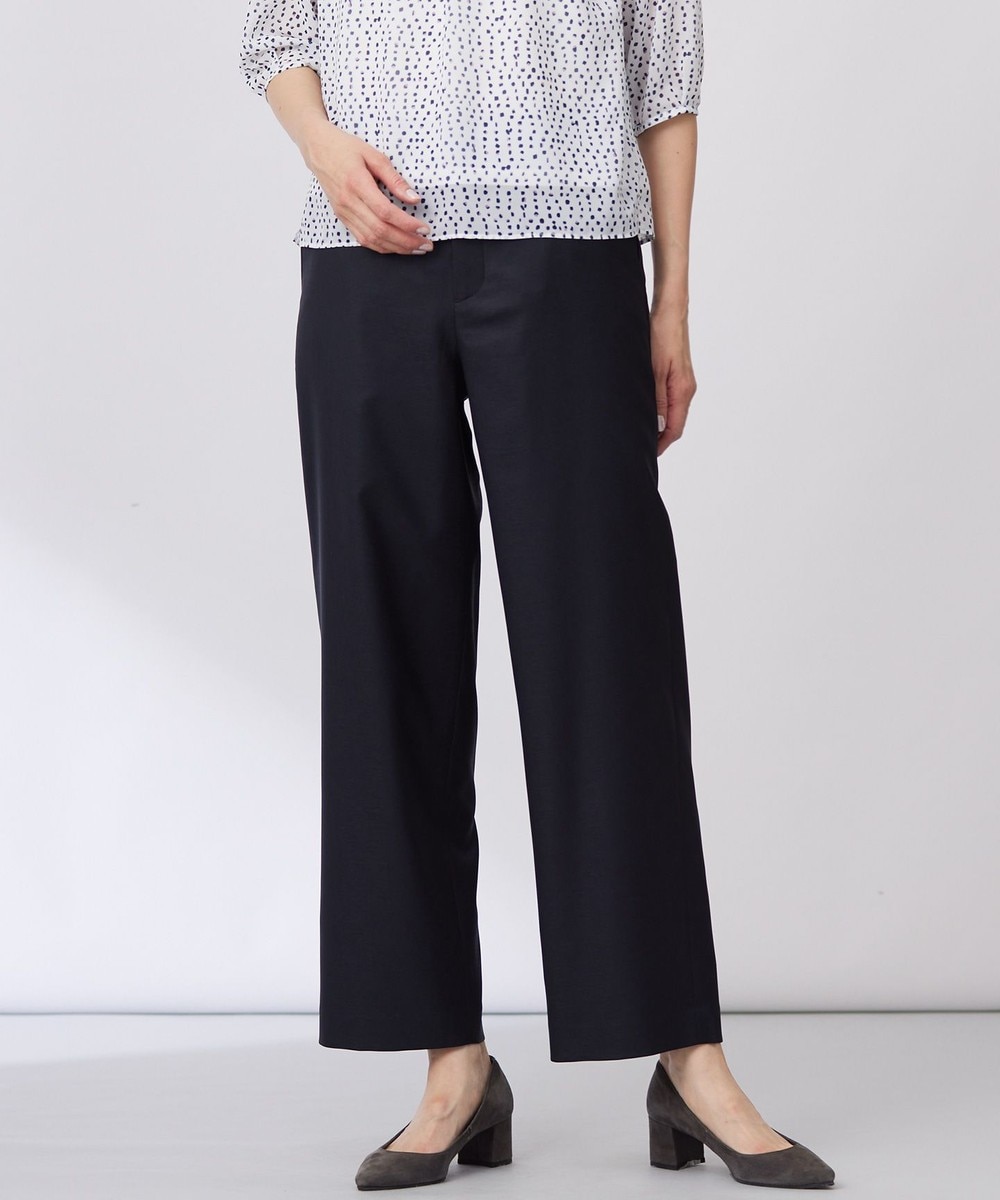 【オンワード】 J.PRESS LADIES>パンツ 【セットアップ対応・洗える・UV加工・吸水速乾】OXIJEWELストレッチ ストレート パンツ ネイビー 7 レディース 【オンワード】 J.PRESS LADIES>パンツ 【セットアップ対応・洗える・UV加工・吸水速乾】OXIJEWELストレッチ ストレート パンツ ネイビー 7 レディース