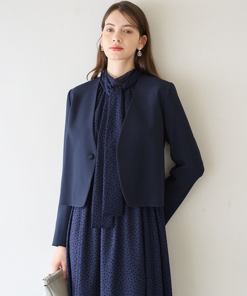 【オンワード】 23区>ジャケット/アウター 【APPLAUDIR】クリアジョーゼット 3WAYコンパクトジャケット ネイビー 38 レディース 【オンワード】 23区>ジャケット/アウター 【APPLAUDIR】クリアジョーゼット 3WAYコンパクトジャケット ネイビー 38 レディース