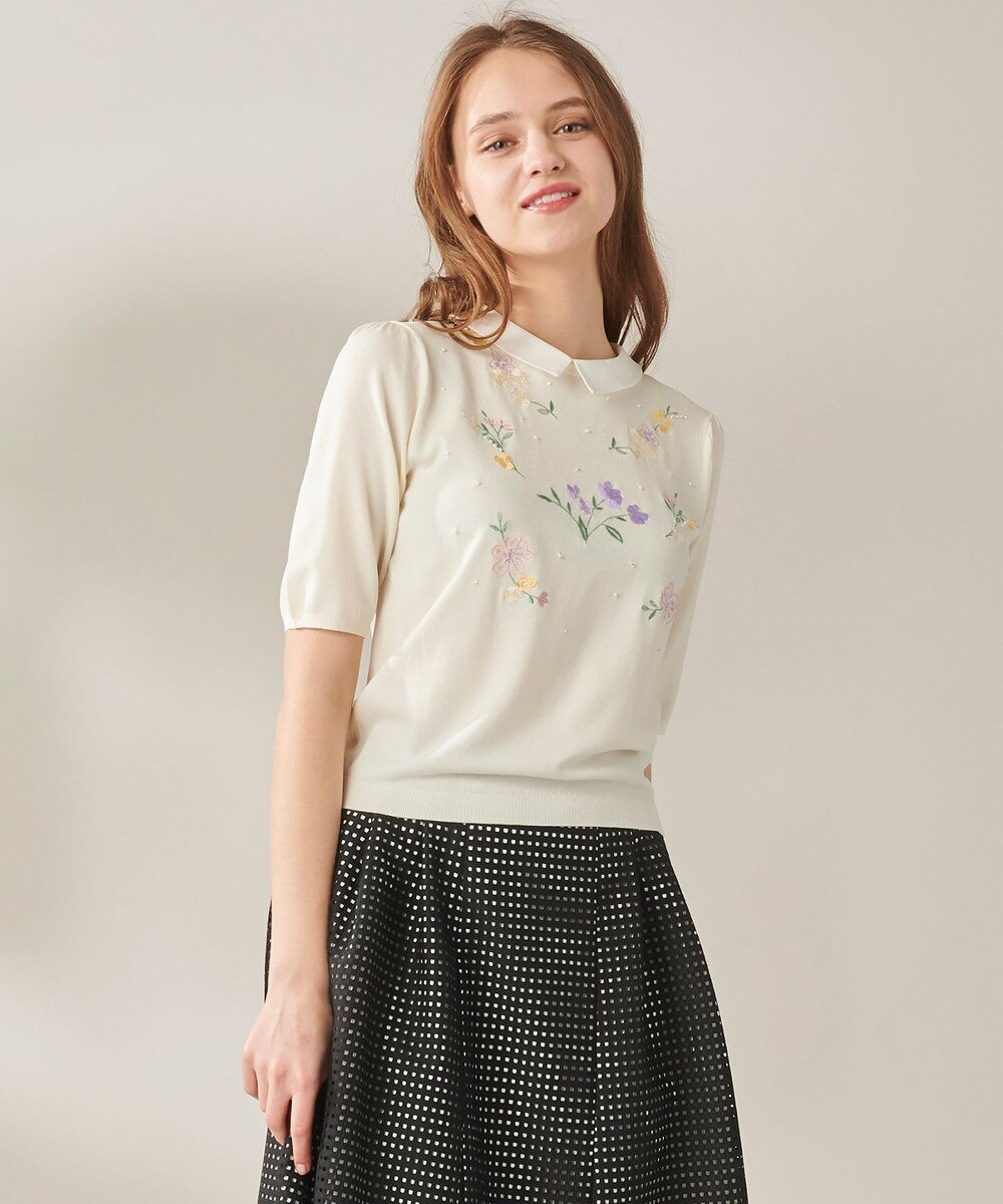 【オンワード】 TOCCA>トップス 【洗える!&接触冷感】ARIEL PULLOVER プルオーバー アイボリー XS レディース 【送料無料】