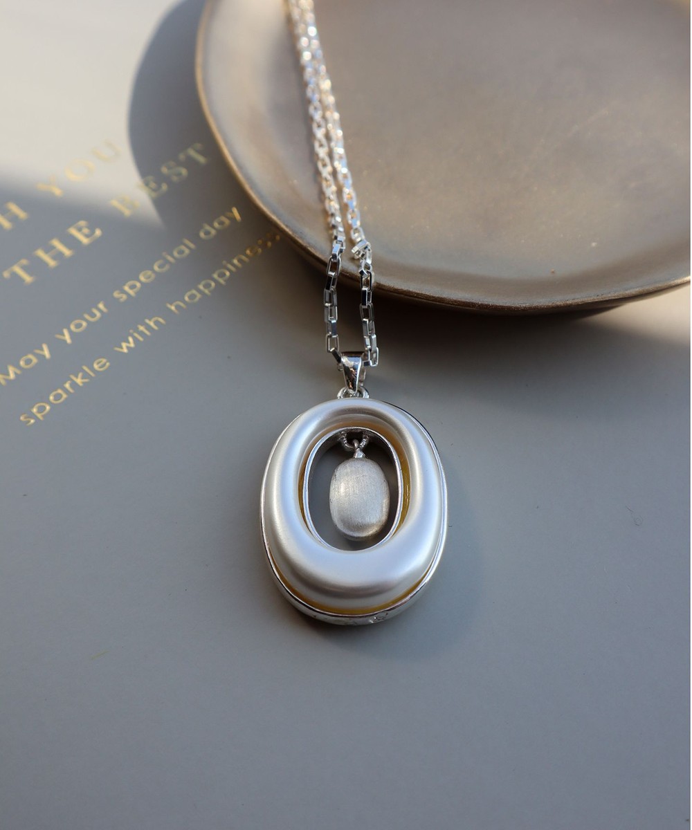 【安田美沙子さん着用・2way】オーバルパールロングネックレス