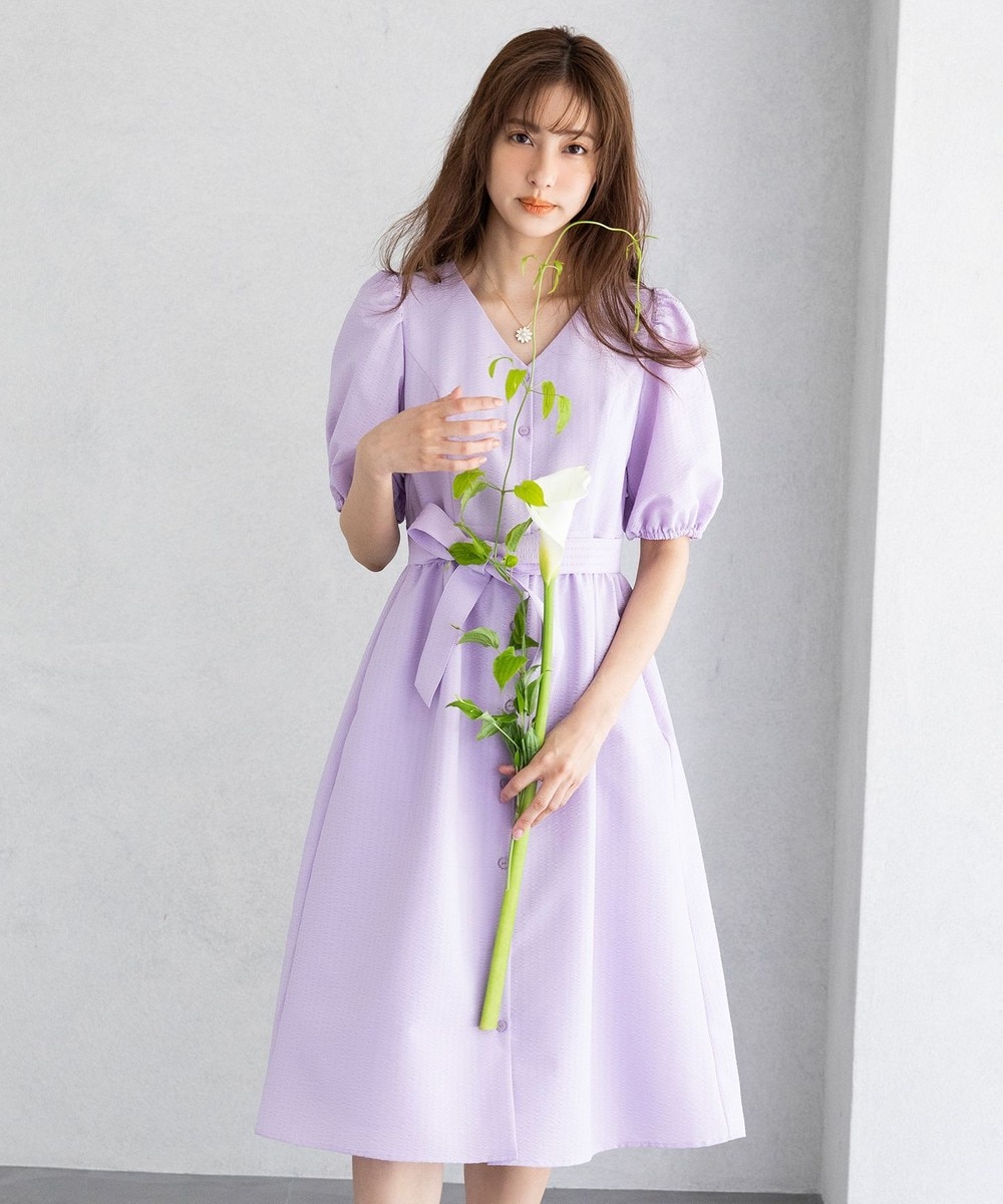 【オンワード】 TOCCA>ワンピース 【TOCCA LAVENDER】Seersucker Shirts Dress ドレス イエロー 4 レディース 【送料無料】