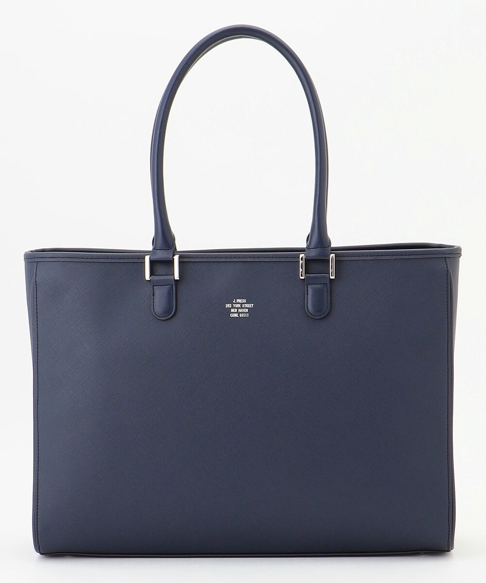 【オンワード】 J.PRESS MEN>バッグ 【定番】サフィアーノトートバッグ ネイビー F メンズ