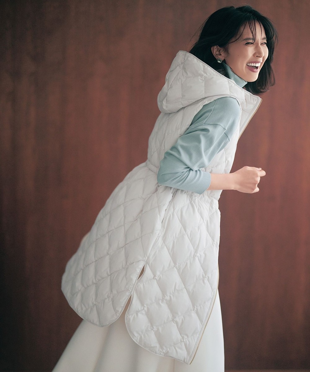 【オンワード】 UNFILO>ジャケット/アウター 【TAION×UNFILO】フード付き ジレ アイボリー M レディース 【オンワード】 UNFILO>ジャケット/アウター 【TAION×UNFILO】フード付き ジレ アイボリー M レディース