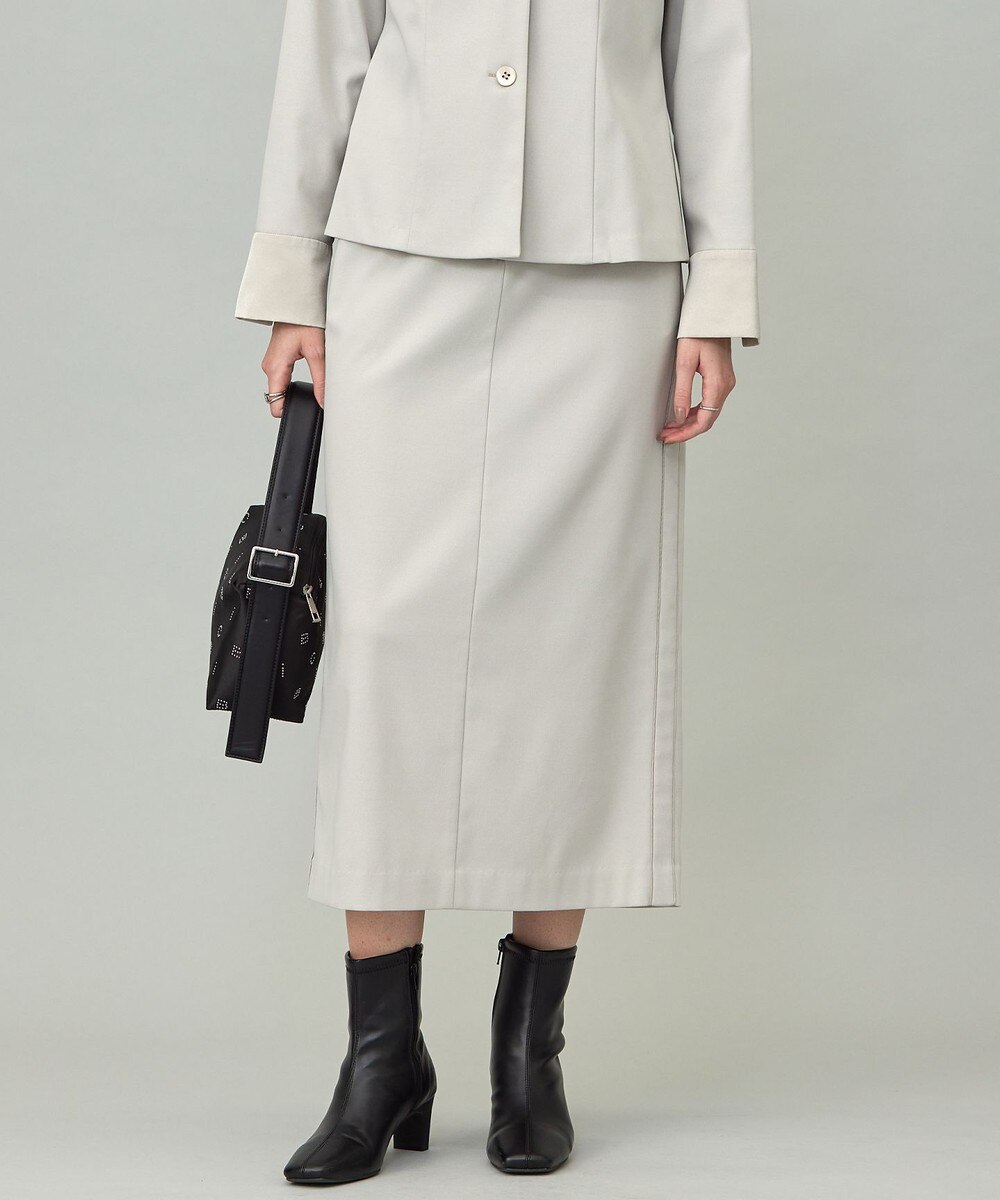 【オンワード】 ICB>スカート ウォームサテン Iラインスカート トープ 2 レディース