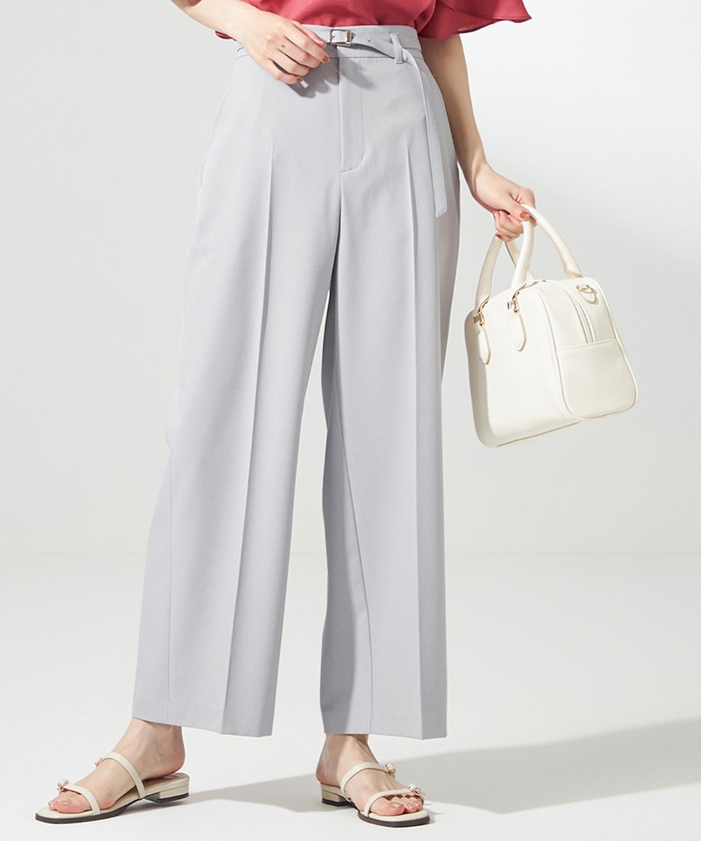 【オンワード】 ANY SIS>パンツ 【UVカット・接触冷感・吸水速乾】スマートビューティストレッチ ワイドパンツ ブルーグレー 1 レディース 【オンワード】 ANY SIS>パンツ 【UVカット・接触冷感・吸水速乾】スマートビューティストレッチ ワイドパンツ ブルーグレー 1 レディース