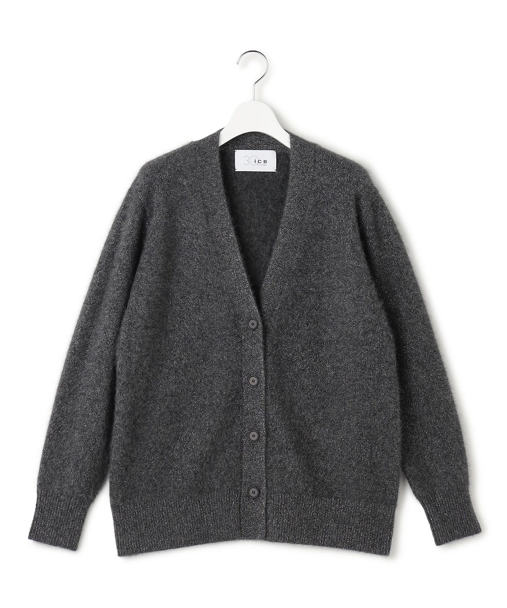 【オンワード】 ICB>トップス 【30th ANNIVERSARY】ルレックスフォックスアルパカ Vネックカーディガン ミディアムグレー S レディース 【オンワード】 ICB>トップス 【30th ANNIVERSARY】ルレックスフォックスアルパカ Vネックカーディガン ミディアムグレー S レディース