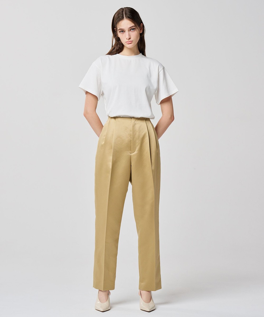 【オンワード】 uncrave>パンツ ラスターサテン パンツ(uncrave WHITE) ベージュ 2 レディース 【オンワード】 uncrave>パンツ ラスターサテン パンツ(uncrave WHITE) ベージュ 2 レディース