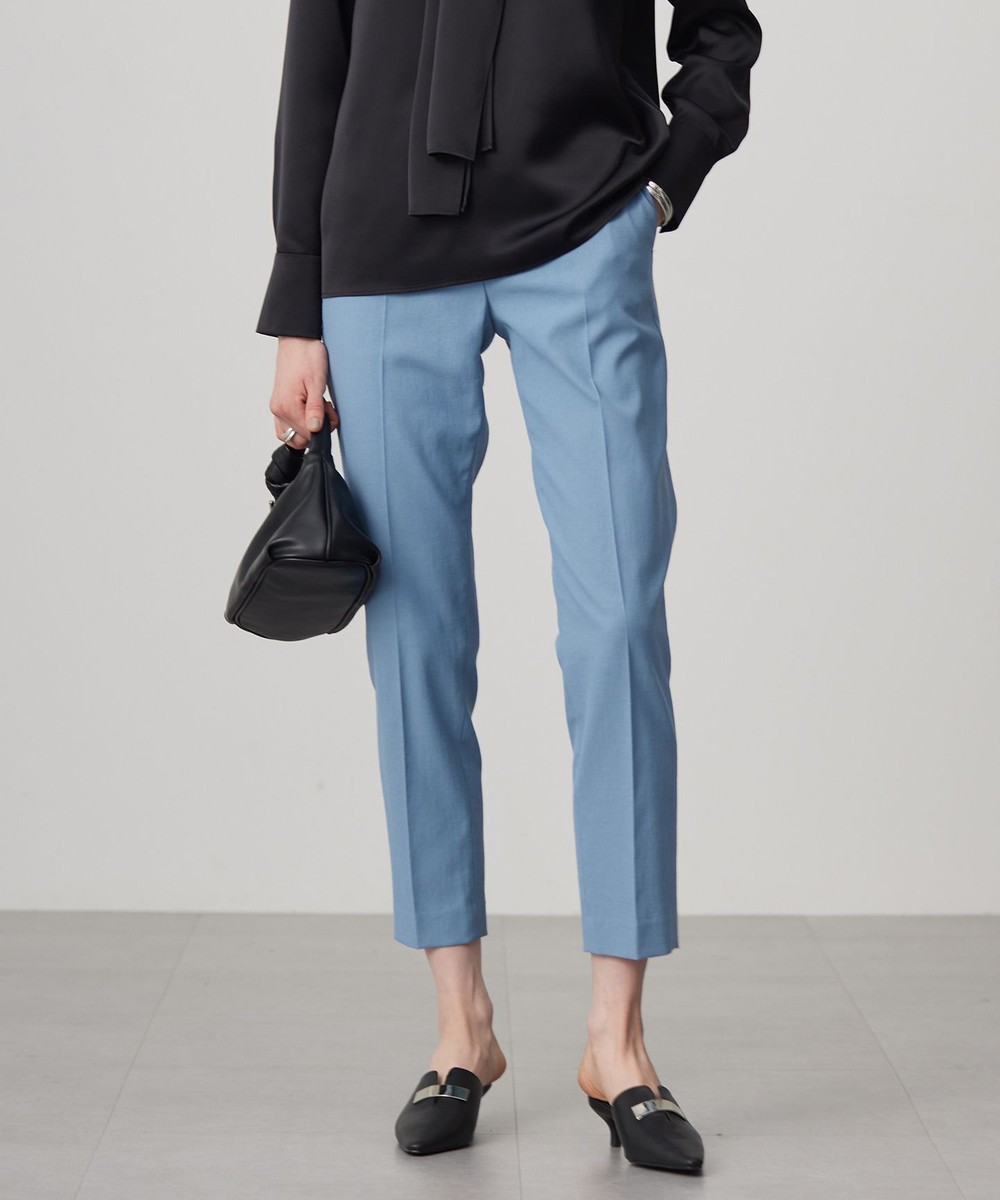 【オンワード】 ICB>パンツ 【接触冷感・UVカット・透け防止・吸水速乾・洗える】 シェルタリングドライオックス スティックパンツ サックスブルー 2 レディース 【オンワード】 ICB>パンツ 【接触冷感・UVカット・透け防止・吸水速乾・洗える】 シェルタリングドライオックス スティックパンツ サックスブルー 2 レディース