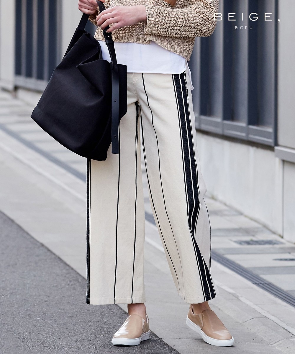 【オンワード】 BEIGE,>パンツ BREST / ワイドパンツ Ecru 2 レディース 【送料無料】