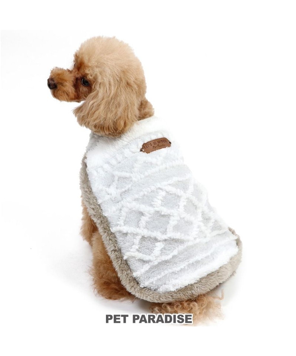 PET PARADISE>ペットグッズ 犬 服 秋冬 着る毛布 【小型犬】 エスニック柄 グレー Ｓ