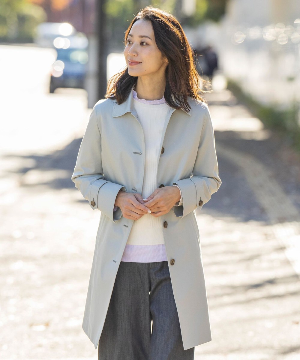 【オンワード】 J.PRESS LADIES S(小さいサイズ)>ジャケット/アウター 【WEB限定カラーあり・撥水】80/2 T/C ツイル ステンカラー ロングコート スカイブルー P7 レディース 【オンワード】 J.PRESS LADIES S(小さいサイズ)>ジャケット/アウター 【WEB限定カラーあり・撥水】80/2 T/C ツイル ステンカラー ロングコート スカイブルー P7 レディース