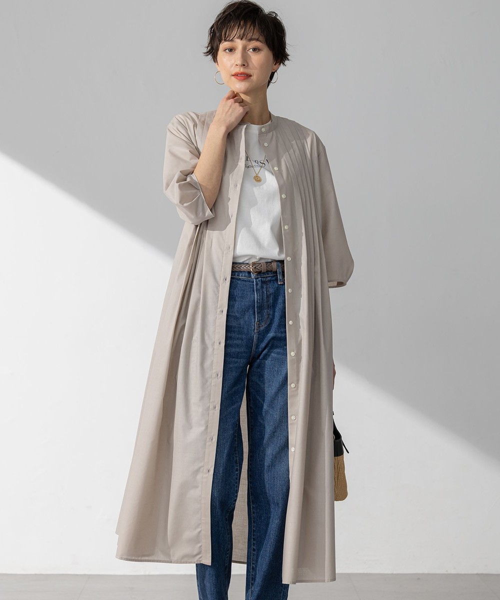 【オンワード】 23区 L(大きいサイズ)>ワンピース 【洗える】ラスターローン フロントタック ワンピース ベージュ 46 レディース 【オンワード】 23区 L(大きいサイズ)>ワンピース 【洗える】ラスターローン フロントタック ワンピース ベージュ 46 レディース