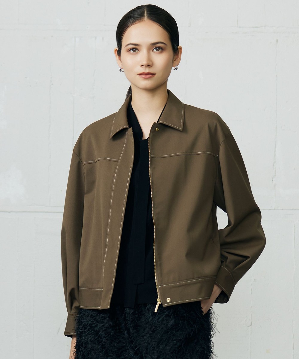 【オンワード】 自由区>ジャケット/アウター 【SHIHOさん着用】デニムライクツイル ジャケット ブラウン 40 レディース 【オンワード】 自由区>ジャケット/アウター 【SHIHOさん着用】デニムライクツイル ジャケット ブラウン 40 レディース