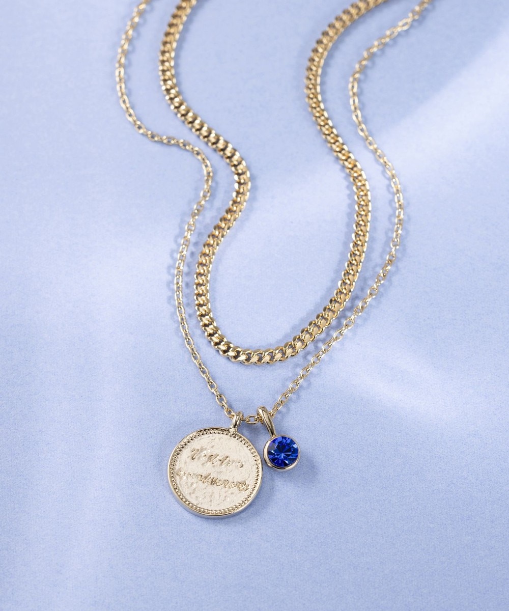 【オンワード】 23区>アクセサリー カラーストーン コイン ネックレス サファイアカラー(9月) F レディース 【オンワード】 23区>アクセサリー カラーストーン コイン ネックレス サファイアカラー(9月) F レディース