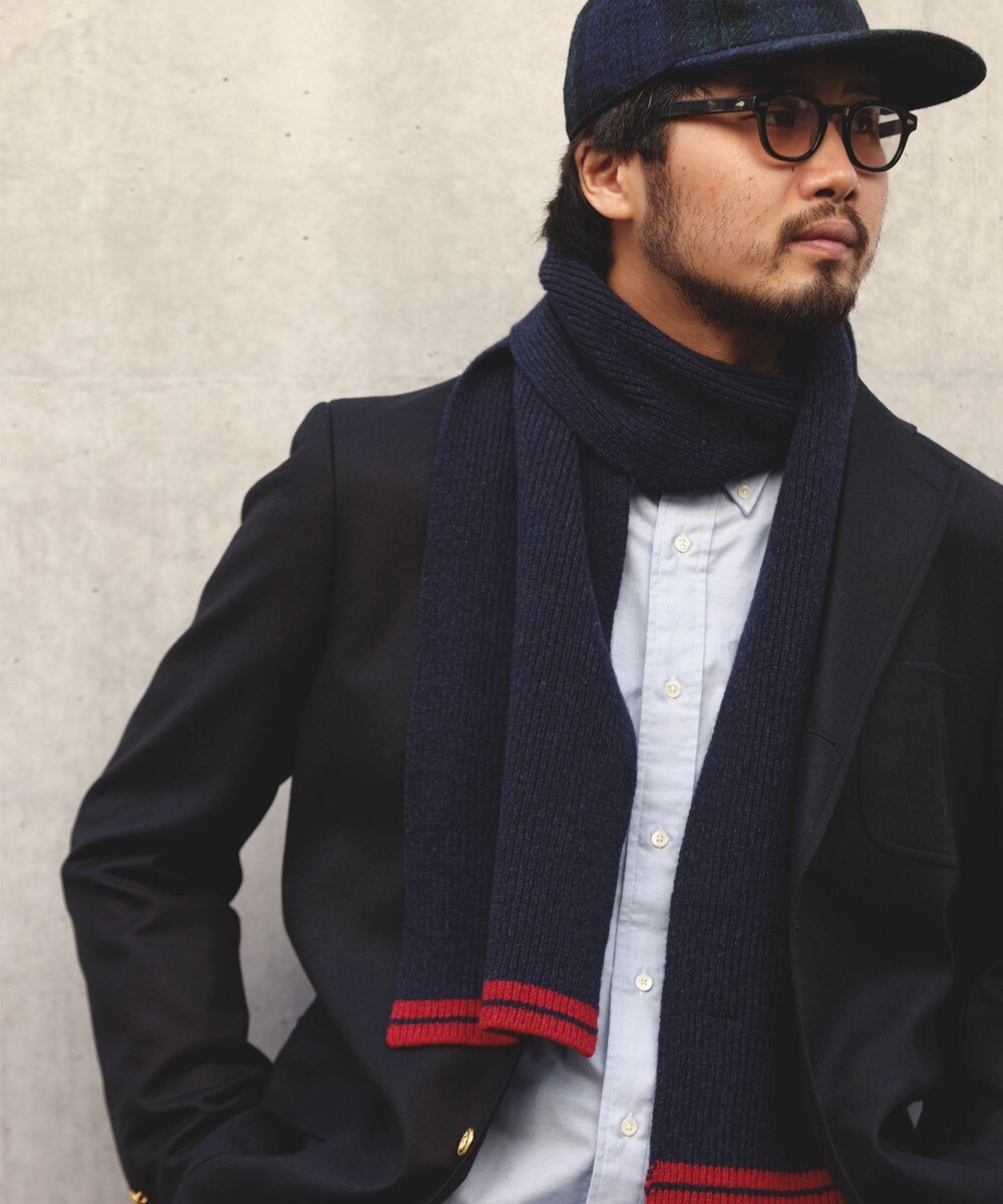 【オンワード】 J.PRESS MEN>ファッション雑貨 【WEB限定】スクール ラインマフラー ネイビー F メンズ 【オンワード】 J.PRESS MEN>ファッション雑貨 【WEB限定】スクール ラインマフラー ネイビー F メンズ