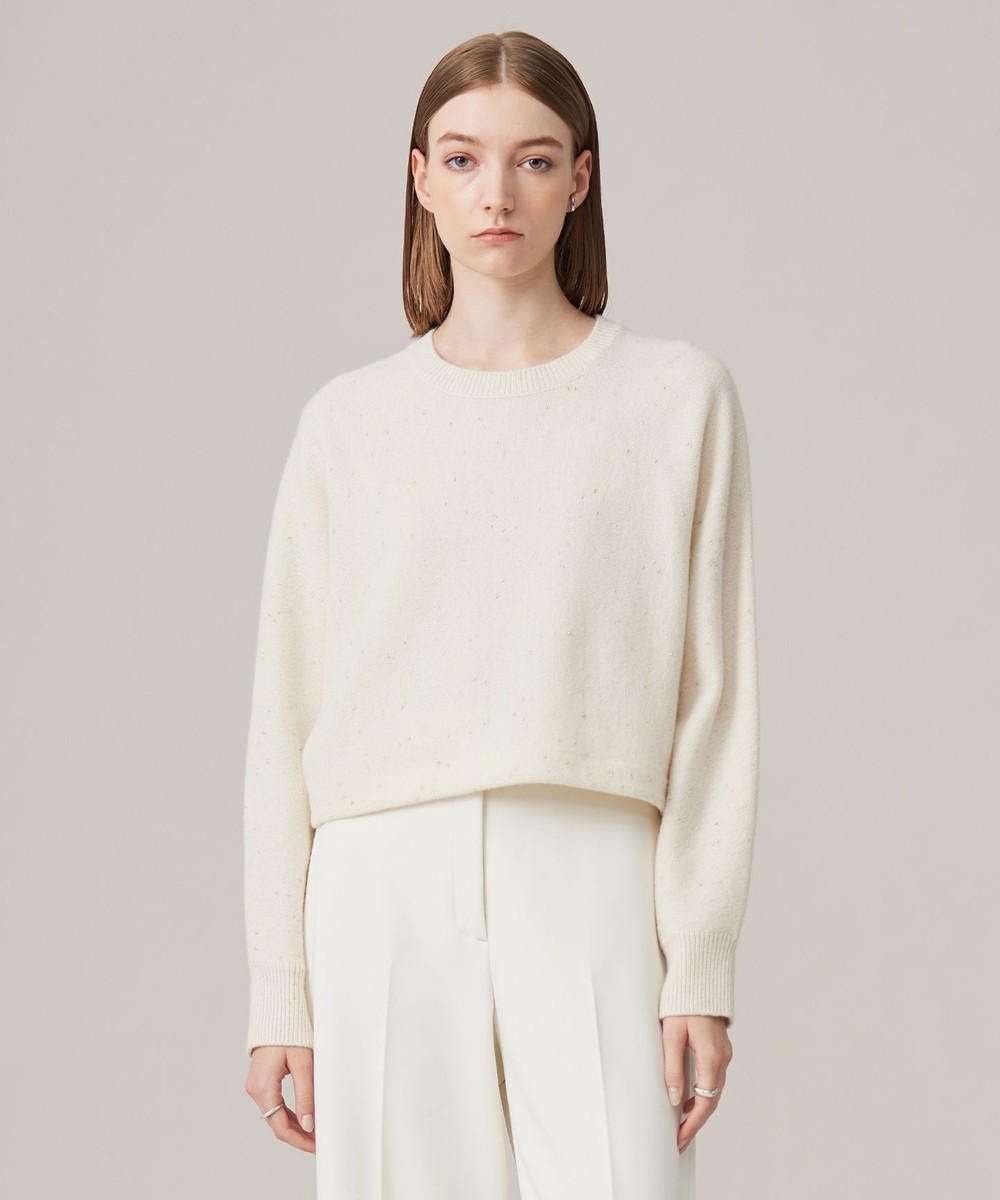 【オンワード】 ICB L(大きいサイズ)>トップス 【洗える】ソフトカシミヤミックス ラメノットヤーンニット オフ L レディース 【オンワード】 ICB L(大きいサイズ)>トップス 【洗える】ソフトカシミヤミックス ラメノットヤーンニット オフ L レディース