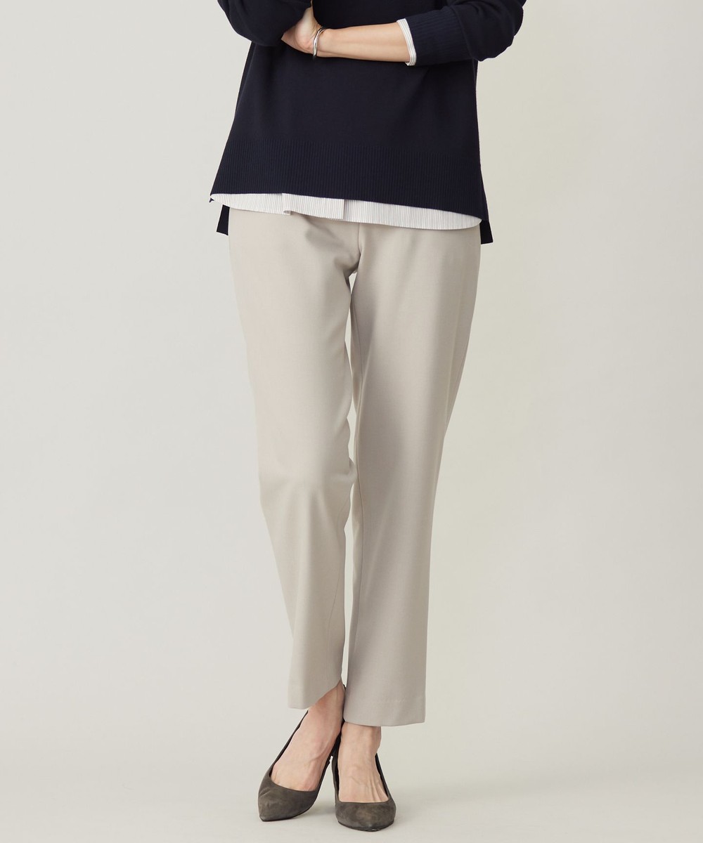 【オンワード】 J.PRESS LADIES L(大きいサイズ)>パンツ 【洗える】2way thermoサキソニー テーパード パンツ ベージュ T17 レディース 【オンワード】 J.PRESS LADIES L(大きいサイズ)>パンツ 【洗える】2way thermoサキソニー テーパード パンツ ベージュ T17 レディース