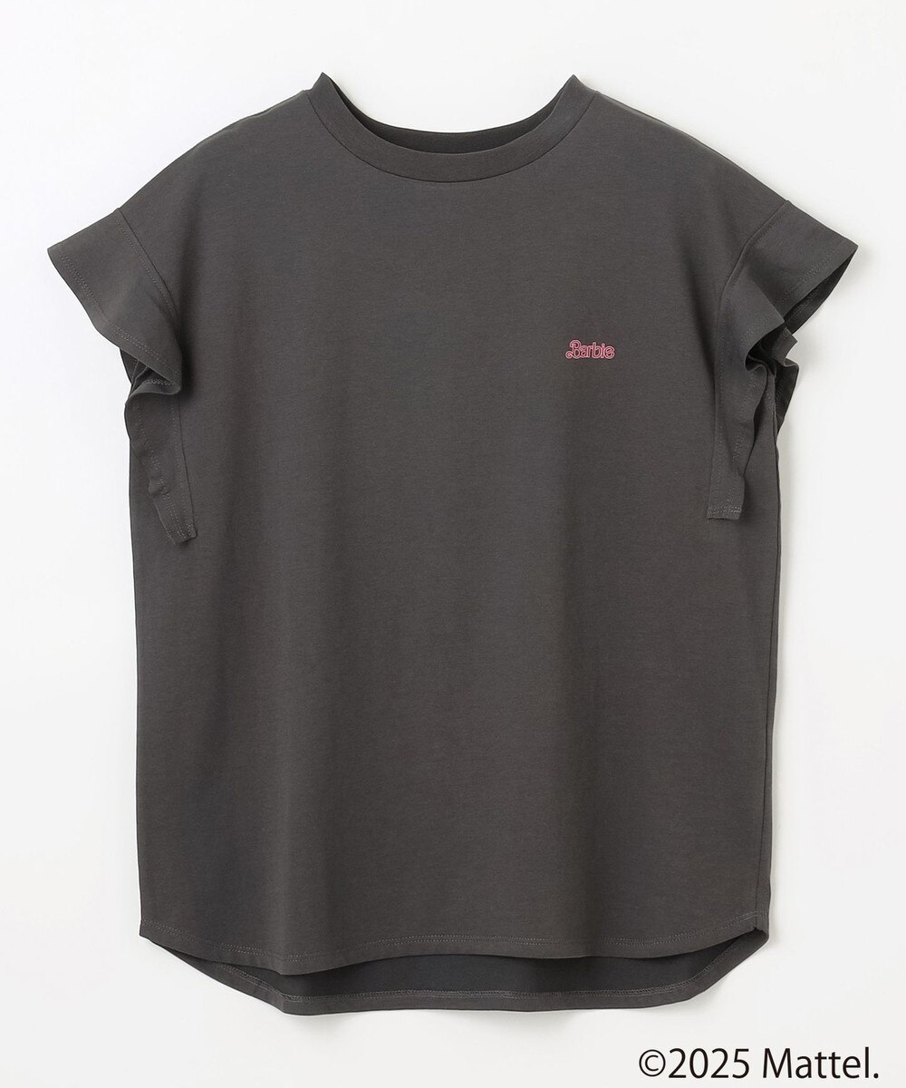 【オンワード】 ANY>トップス 【Barbie(TM)】フリルTシャツ チャコール F レディース