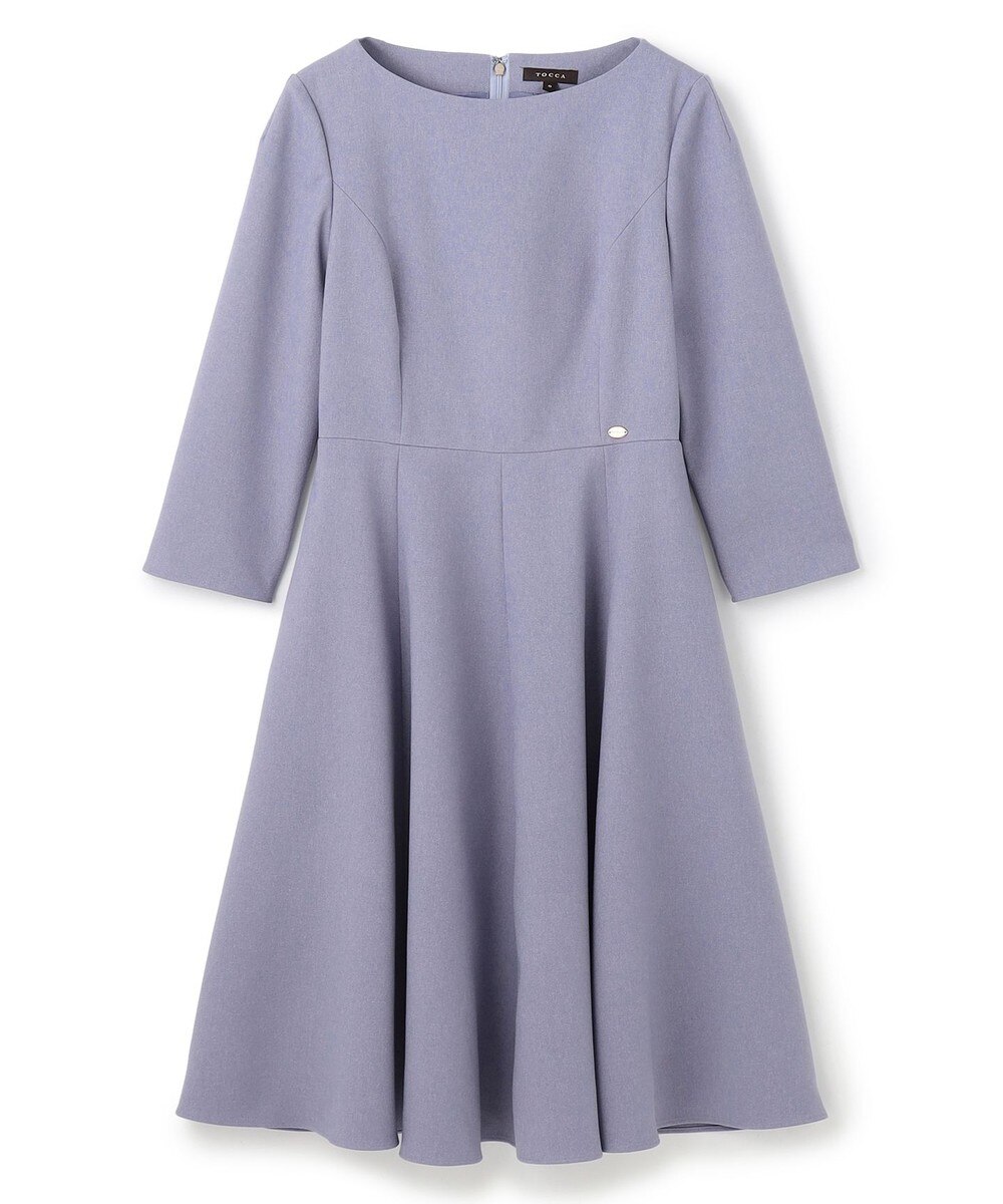 【オンワード】 TOCCA>ワンピース 【00サイズあり・洗える・消臭】SWEET TEA TIME ドレス ブルー 6 レディース