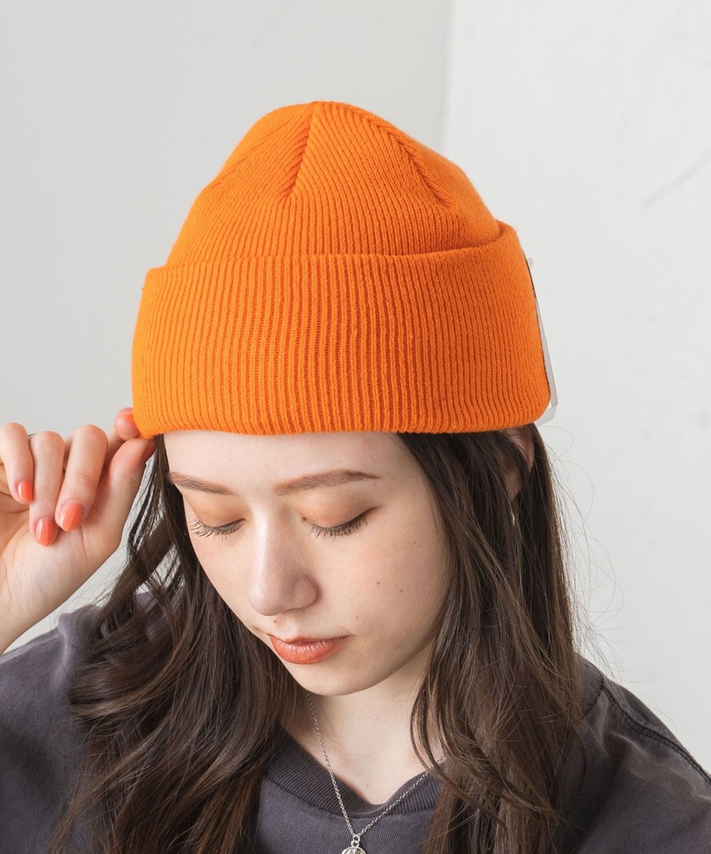 【オンワード】 WEGO>帽子 カラーショートビーニー オレンジ F メンズ