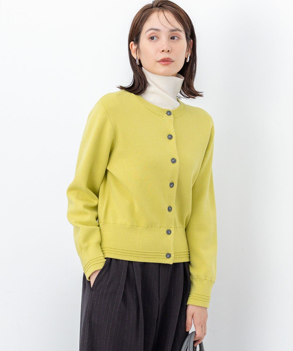 【オンワード】 組曲>トップス 【加藤ローサさん着用】スムースストレッチジャケット カーディガン モスグリーン 3 レディース