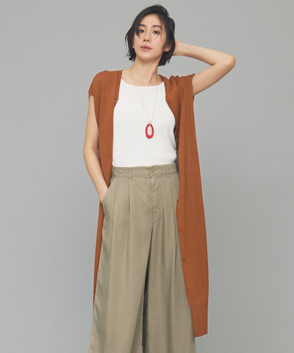 【オンワード】 自由区 L(大きいサイズ)>トップス 【カタログ掲載・洗える】ペーパーブレンドニット ジレ コッパー 44 レディース 【オンワード】 自由区 L(大きいサイズ)>トップス 【カタログ掲載・洗える】ペーパーブレンドニット ジレ コッパー 44 レディース