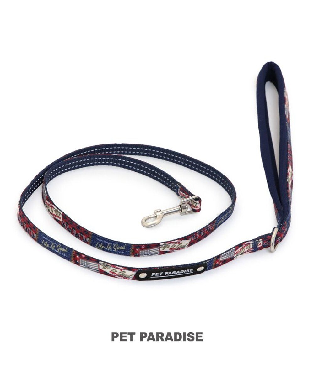 PET PARADISE>ペットグッズ 犬 リード ペットパラダイス ロゴ マルチカラー Ｐ／3ｋの大画像