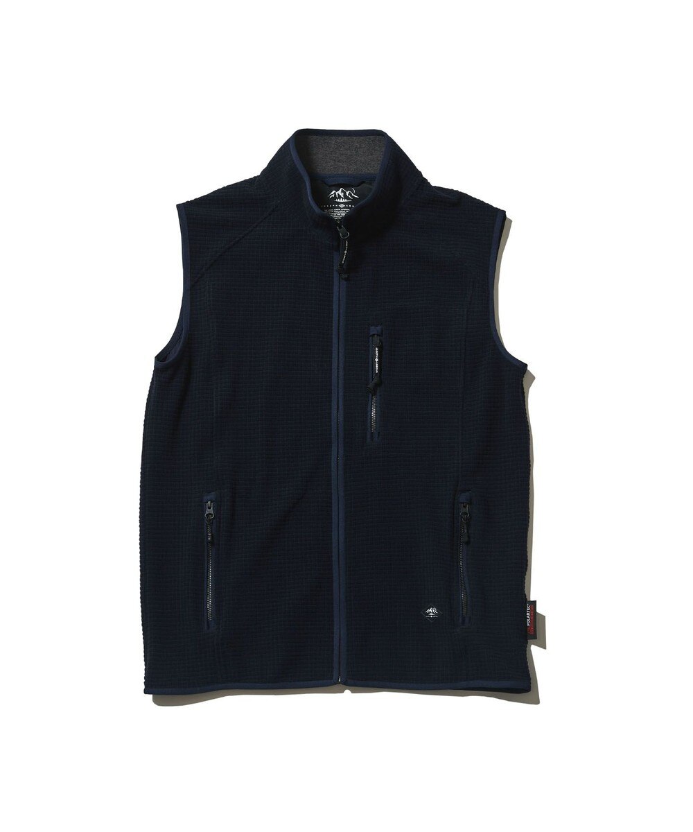 【オンワード】 JOSEPH ABBOUD>トップス 【JOSEPH ABBOUD MOUNTAIN/UNISEX】ポーラテックブロックフリース ベスト ワイン L メンズ 【送料無料】