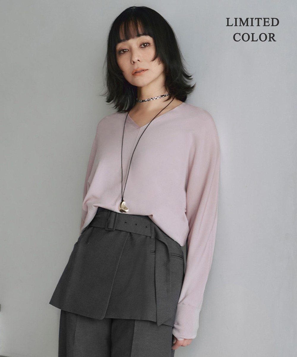 【オンワード】 ICB L(大きいサイズ)>トップス 【洗える】シンセティックハイゲージ Vネックニット ピンク L レディース 【オンワード】 ICB L(大きいサイズ)>トップス 【洗える】シンセティックハイゲージ Vネックニット ピンク L レディース