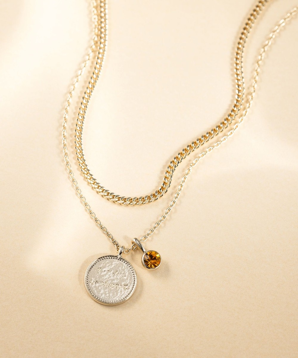 【オンワード】 23区>アクセサリー カラーストーン コイン ネックレス トパーズカラー(11月) F レディース 【オンワード】 23区>アクセサリー カラーストーン コイン ネックレス トパーズカラー(11月) F レディース