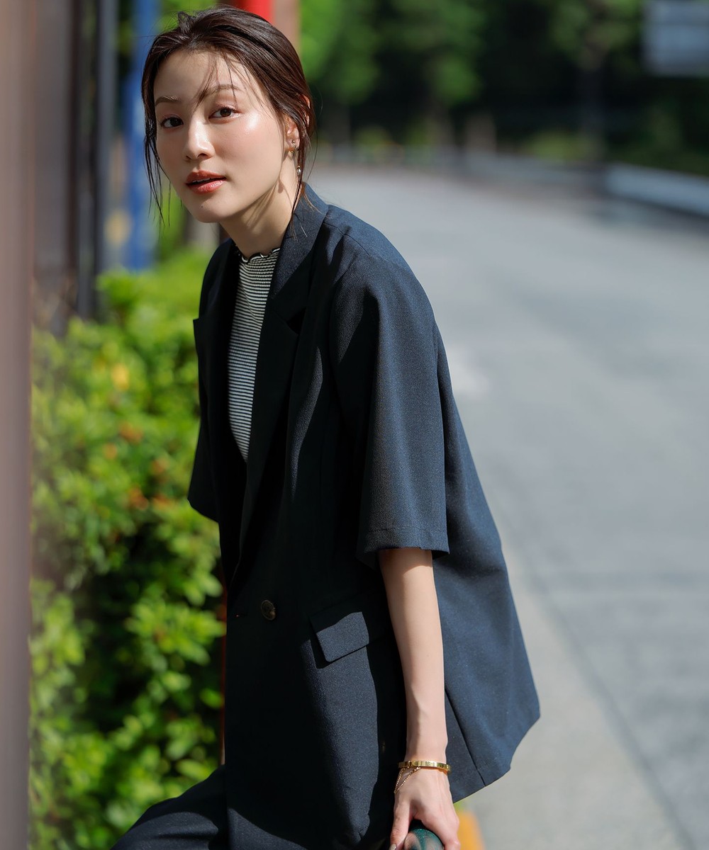 【オンワード】 ANY SIS S>ジャケット/アウター 【接触冷感・速乾・UVカット・洗える】スイートクール ジャケット ネイビー 0 レディース 【オンワード】 ANY SIS S>ジャケット/アウター 【接触冷感・速乾・UVカット・洗える】スイートクール ジャケット ネイビー 0 レディース